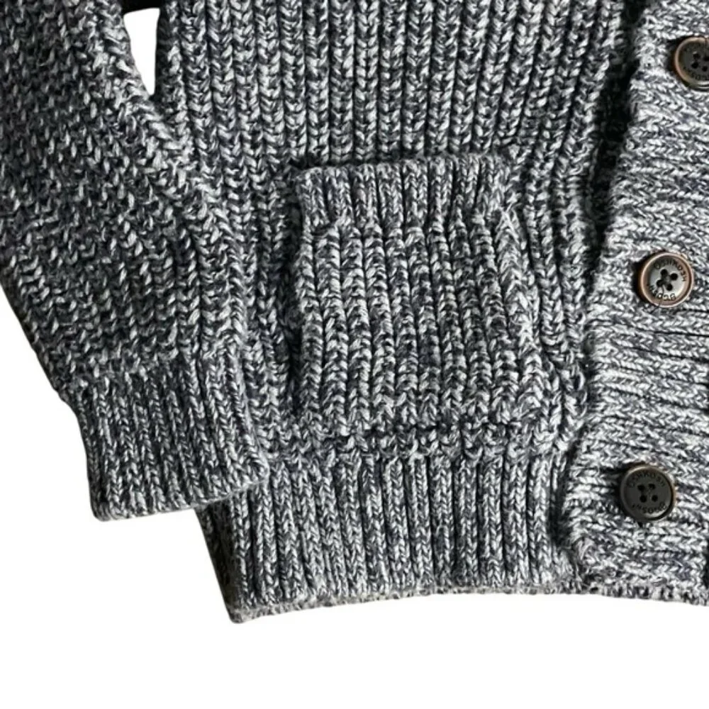 Oshkosh B’Gosh Baby Grey Ribbed Button-Down Cardigan Sweater